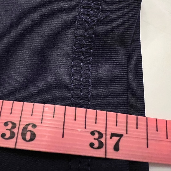 Swank a Posh navy blue leggings NWT Size 1X pull on flat lock seams stretchy - Picture 8 of 11